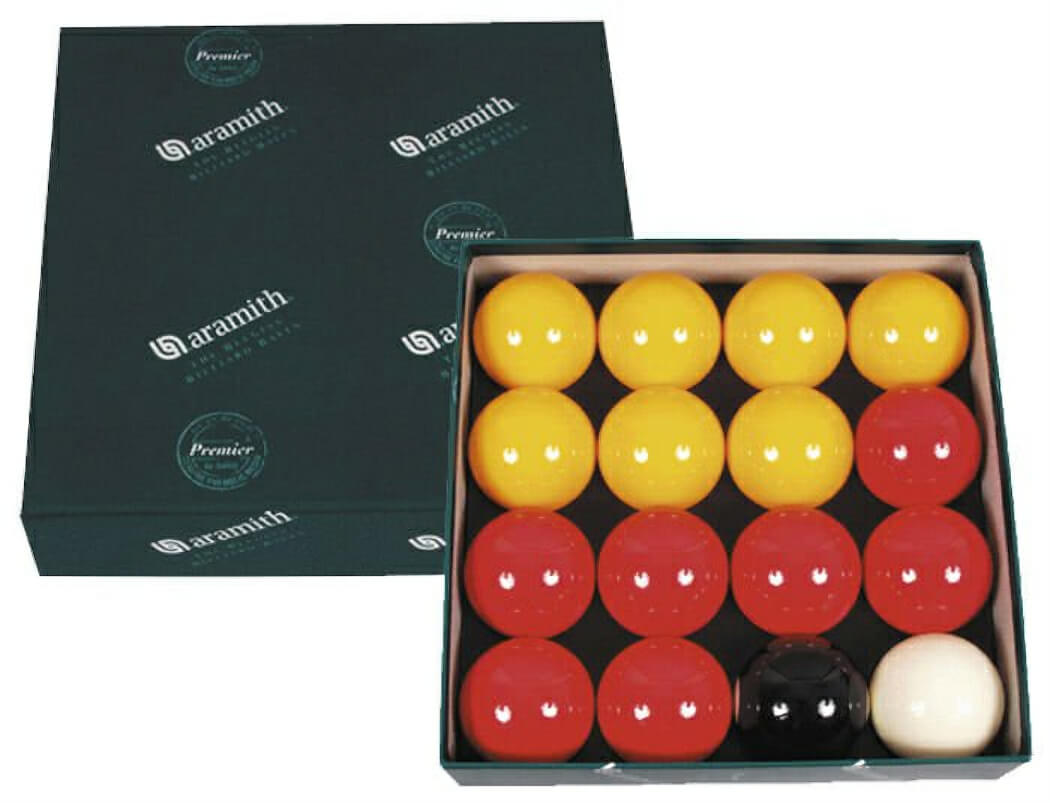 Aramith 2 1/4'' (57mm) Red & Yellow Pool Ball Set (2557.400)