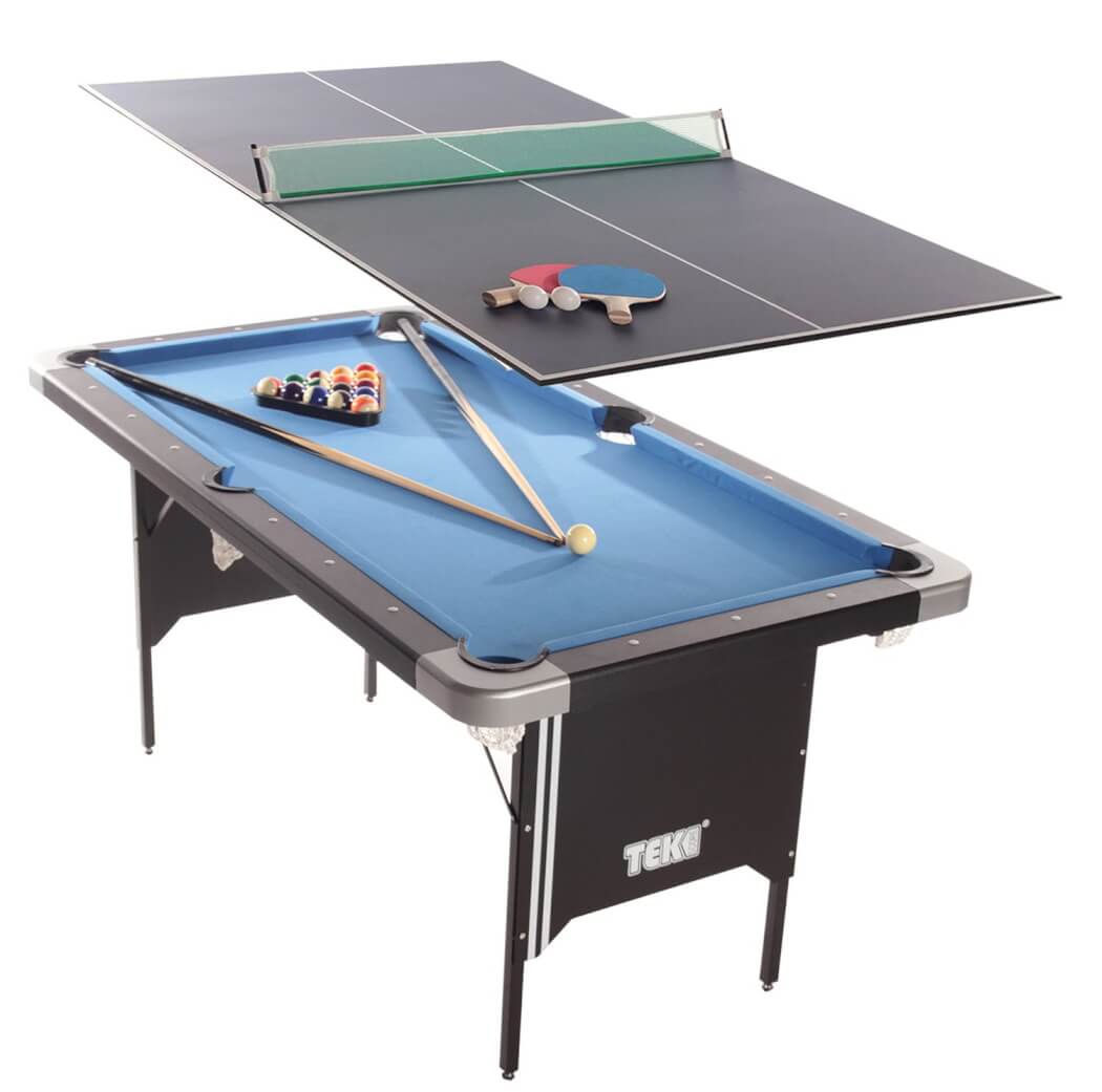 Tekscore Folding Leg Pool Table & Table Tennis Top Liberty Games