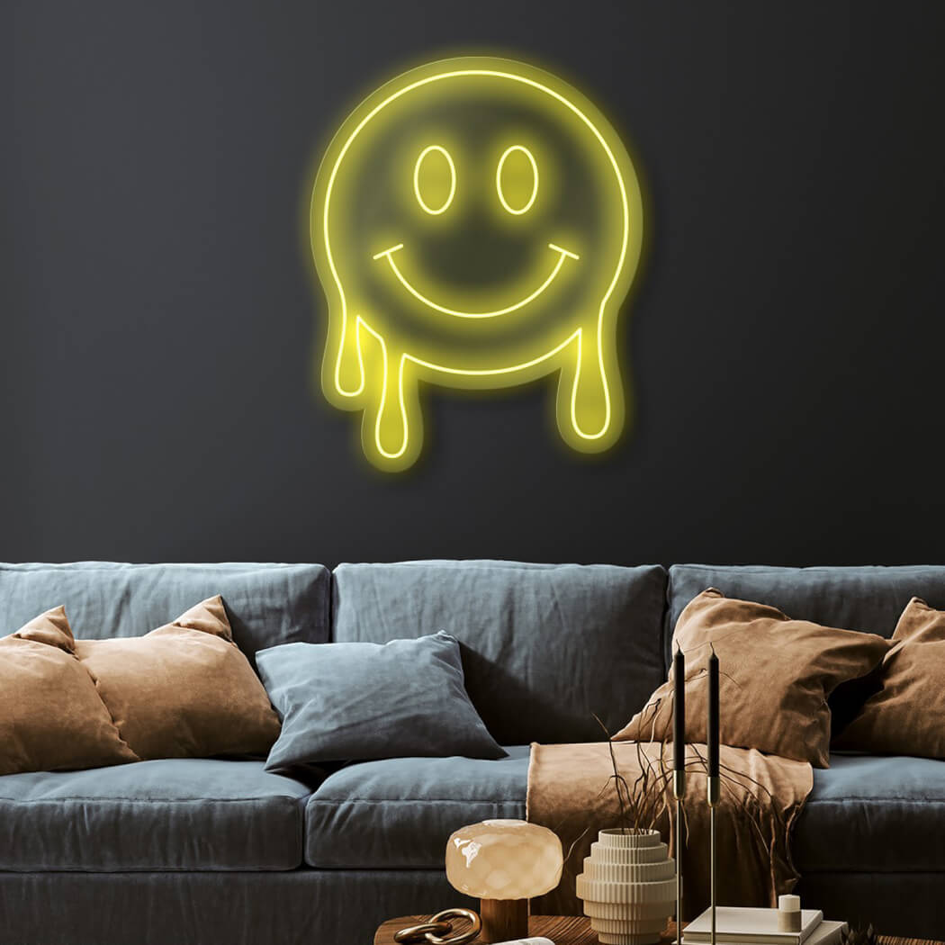 Smiley Face LED Neon Sign | Liberty Games