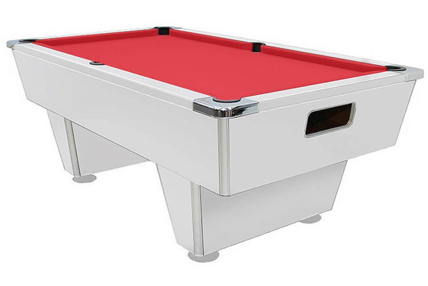 white pool table