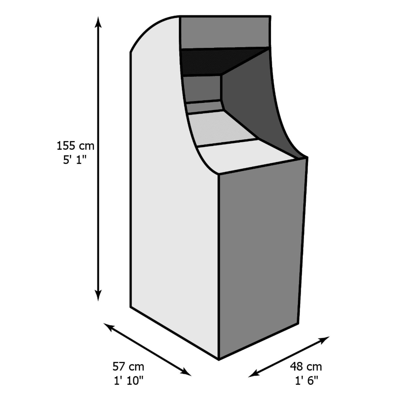 galaga arcade cabinet plans