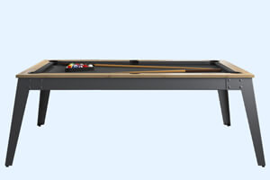 The Steel 6ft Slate Bed American Pool Table | Liberty Games