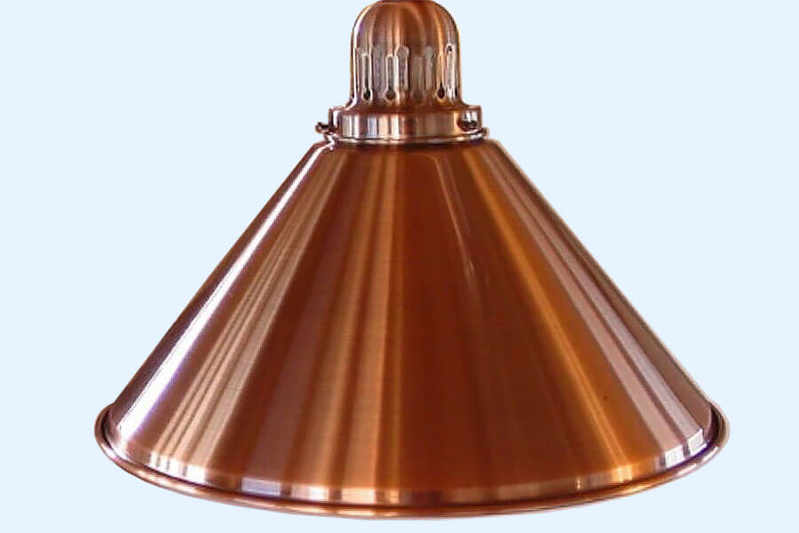 Brushed Copper Pool Table Lamp Set - SAM Leisure