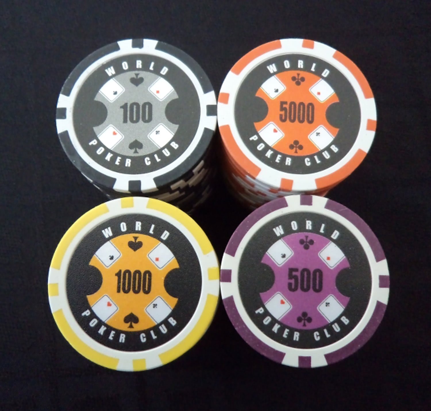 tandard casino chip colors