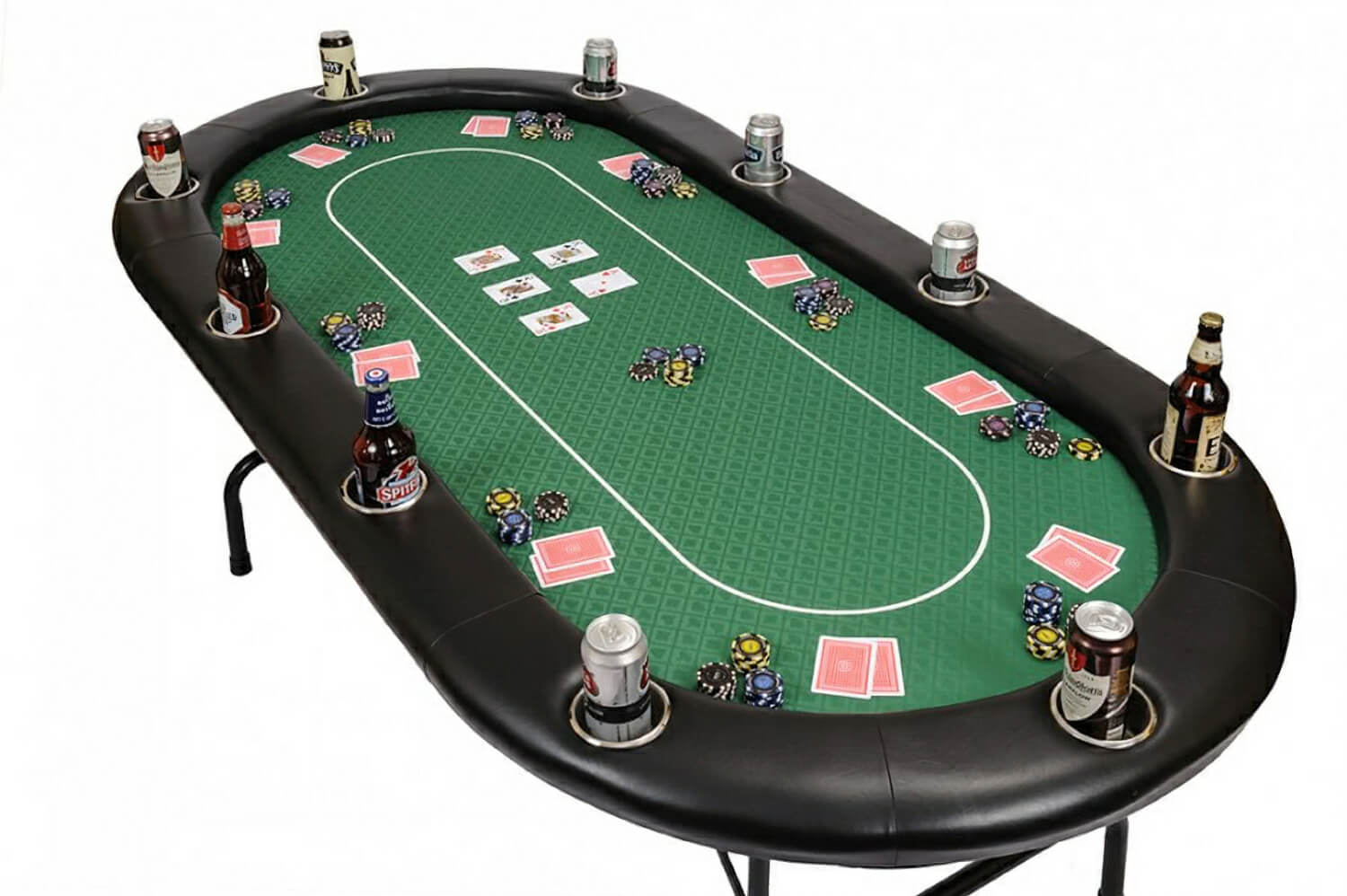 10 person poker table.with chip tray