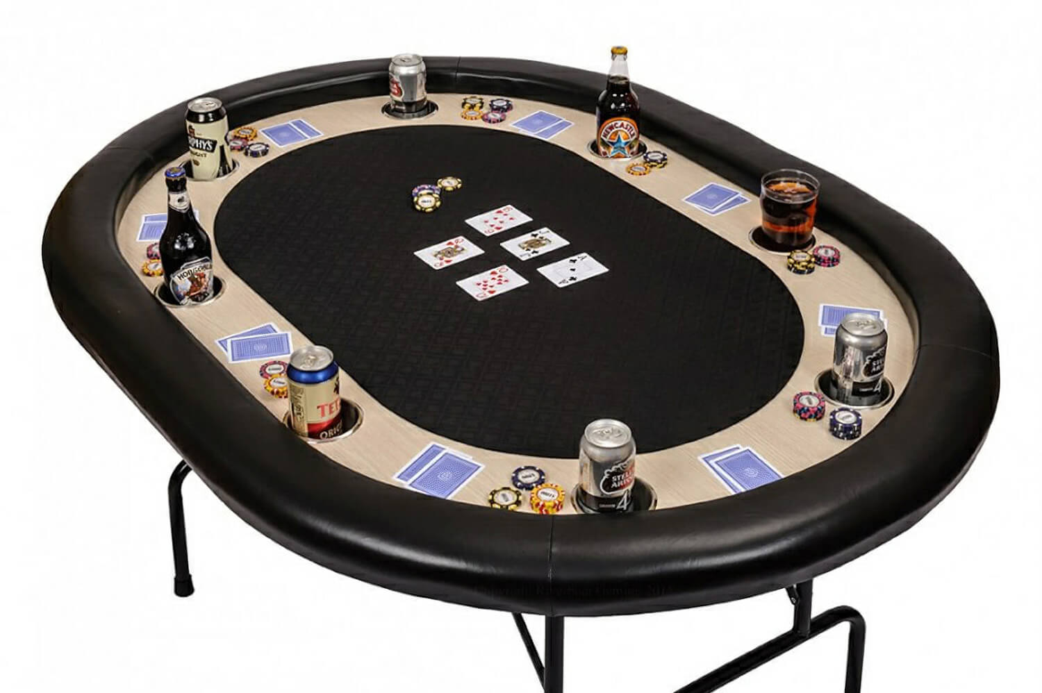 plastic folding poker game table
