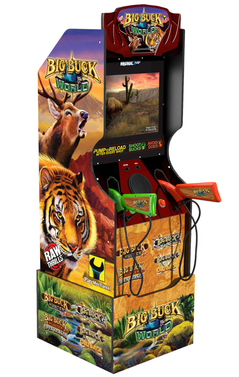 Arcade1Up Big Buck Hunter World™ Arcade Machine + Riser
