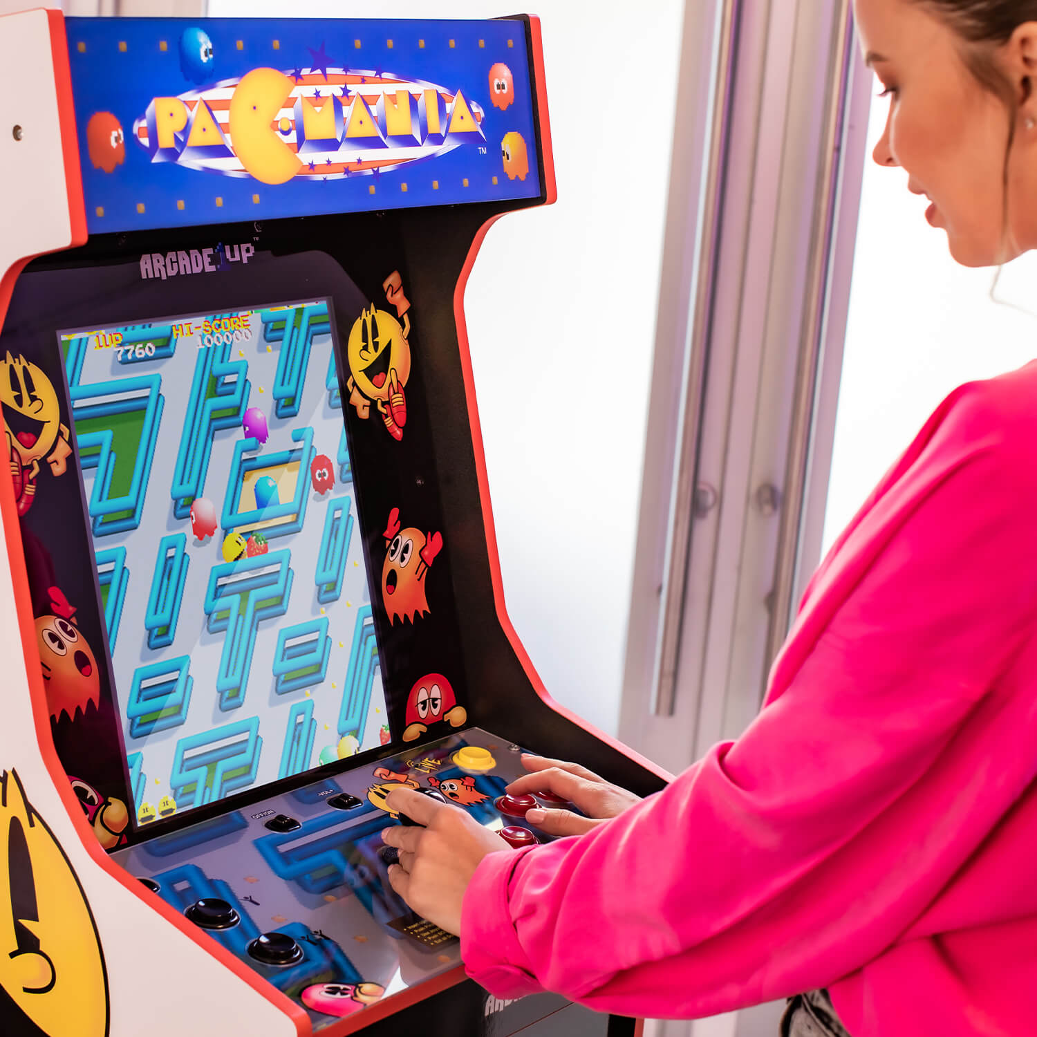 Arcade1Up Bandai Namco Pac-Mania Legacy Arcade Machine | Liberty Games