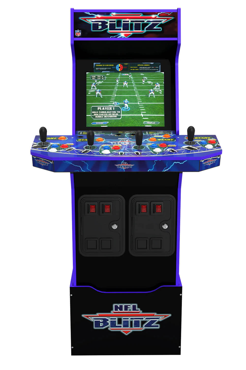 Arcade1Up - NFL BLITZ With Riser and Lit Marquee, Arcade Game