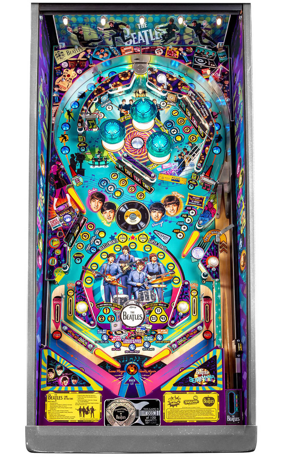 beatles diamond pinball