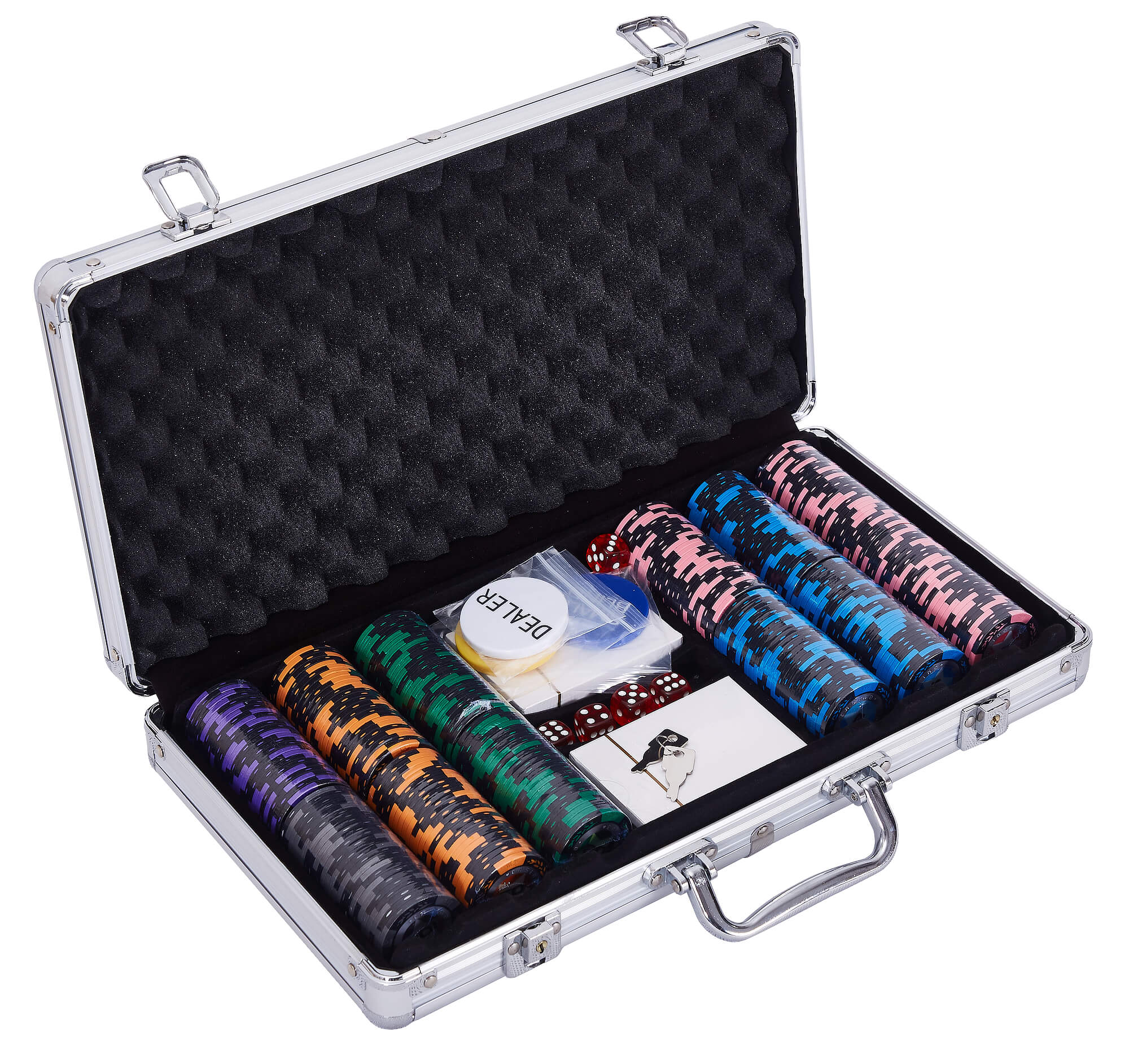 Tekscore 300-Piece Poker Chip & Card Set in Carry Case | Liberty Games