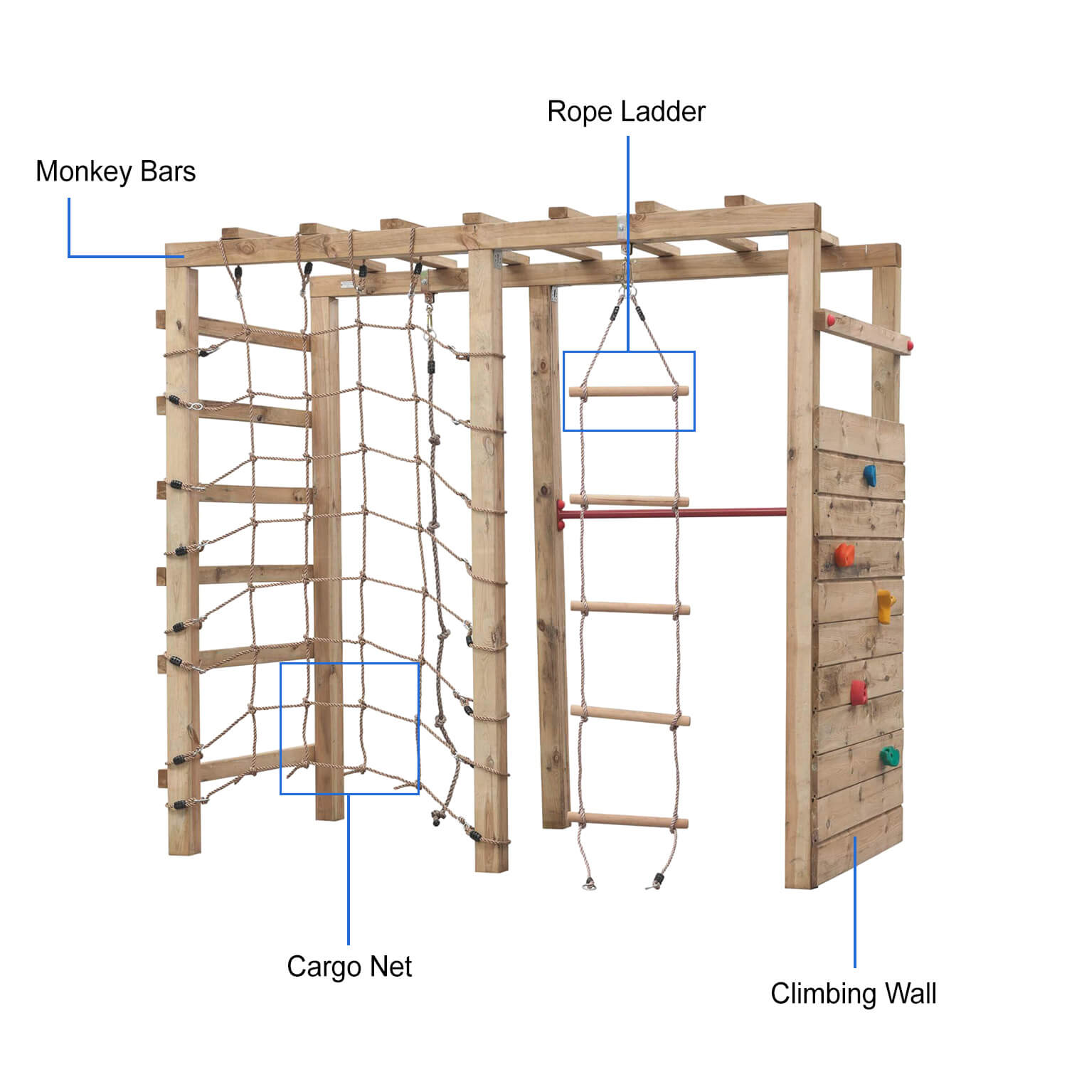 Climbing frame hot sale monkey bars